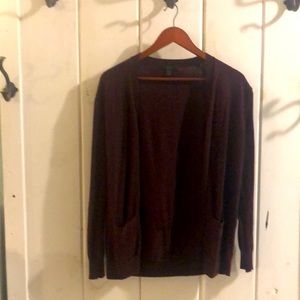 Luscious plum cardigan!